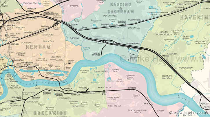 An updated poster map of London’s railways