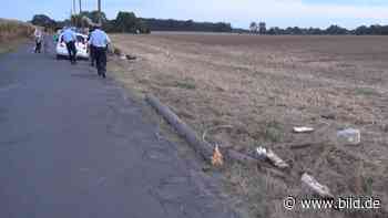 Vor Witten aus der Kurve geflogen: Biker (27) fällt Strommast – Krankenhaus - BILD