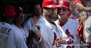 Wainwright masterpiece is overshadowed by Pujols as Cardinals win in a romp - St. Louis Post-Dispatch