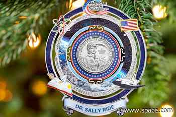 US Mint ornament features astronaut Sally Ride quarter at its center
