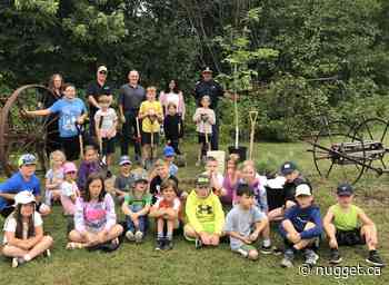 Sugar maple tree planted at Powassan firehall to mark Mattawa Conservation Authority's 50th - North Bay Nugget