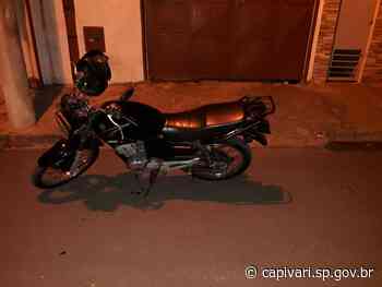 Motocicleta com placa artesanal é apreendida no bairro Padovani - Prefeitura de Capivari (.gov)