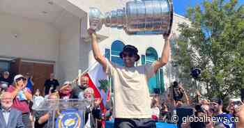 Nazem Kadri brings the Stanley Cup home to London, Ont. mosque