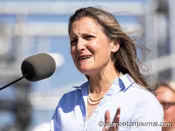 Politicians of all stripes condemn harassment of deputy Prime Minister Chrystia Freeland in Grande Prairie