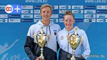 Freiwasser-Europacup in Kiel: Linus Schwedler siegt vor Mikhailo Romanchuk