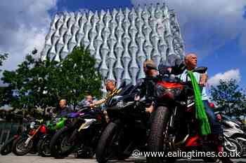 Motorcyclists mark anniversary of Harry Dunn's death outside US embassy - Ealing Times