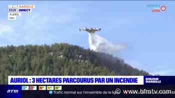 Incendie à Auriol: les flammes ont désormais parcouru trois hectares - BFMTV