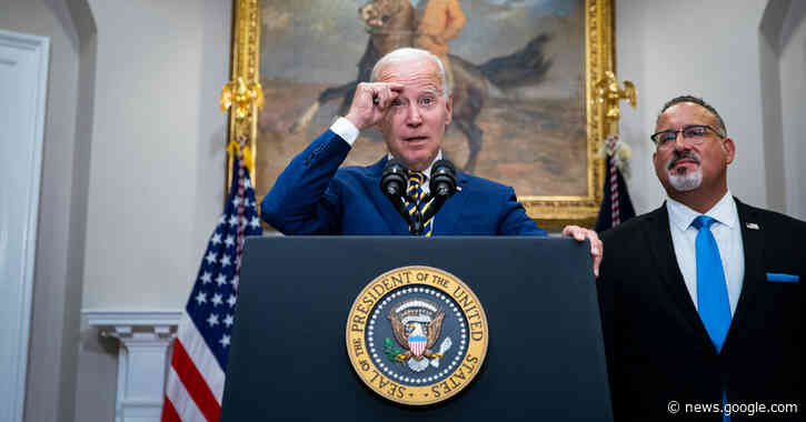 Biden Gave In to Pressure on Student Debt Relief After Months of Doubt - The New York Times