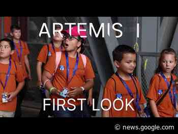 NASA Leaders Surprise Students With First Look at Artemis Rocket and Orion Spacecraft - NASA