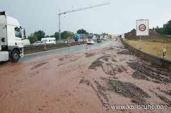 Autobahn nach Unwetter bei Pforzheim voll gesperrt: Geröll und Überflutungen blockieren nach heftigem Starkregen die Autobahn - Karlsruhe.One - Das Regionalmagazin