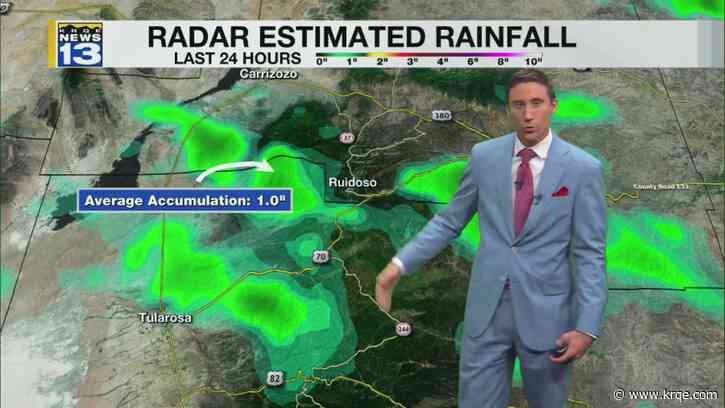 Showers end south, clearing skies tonight