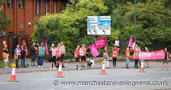 Royal Mail workers form picket line outside Oldham depot as ‘summer’s biggest strike’ gets underway - Manchester Evening News