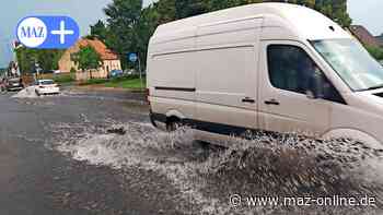 Luckenwalde: Regentief "Melissa" setzt Stadt unter Wasser - Märkische Allgemeine Zeitung