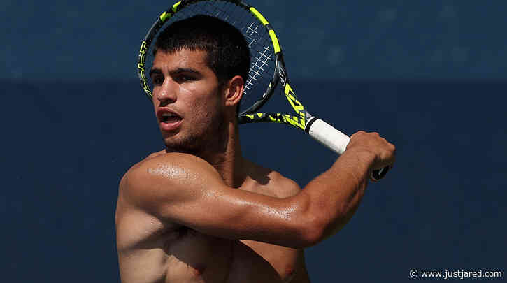 Carlos Alcaraz, 19, Is Your New Tennis Crush - See His Shirtless U.S. Open Practice Photos!