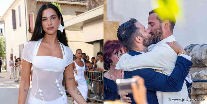 Dua Lipa Stuns in Sheer Dress at Friend Simon Porte Jacquemus' Wedding in France