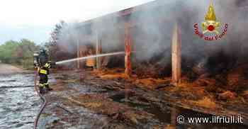 Rotoballe in fiamme a Fontanafredda - Il Friuli