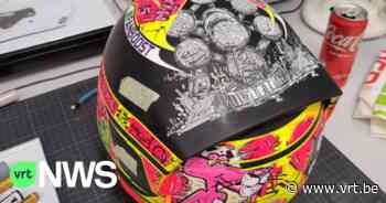 Formule E-wereldkampioen Stoffel Vandoorne draagt gepersonaliseerde helm van kunstenaar uit Dilbeek - VRT NWS