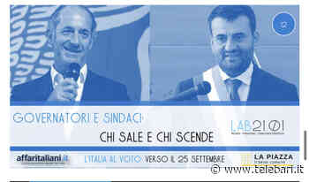Elezioni 2022, Decaro sindaco più amato d'Italia. Emiliano sesto tra i governatori: il sondaggio di Affari Italiani - Telebari