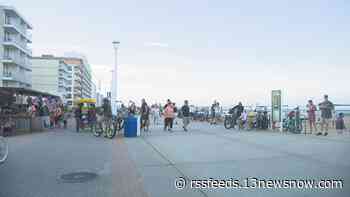 Crowds flood the Oceanfront with ECSC underway