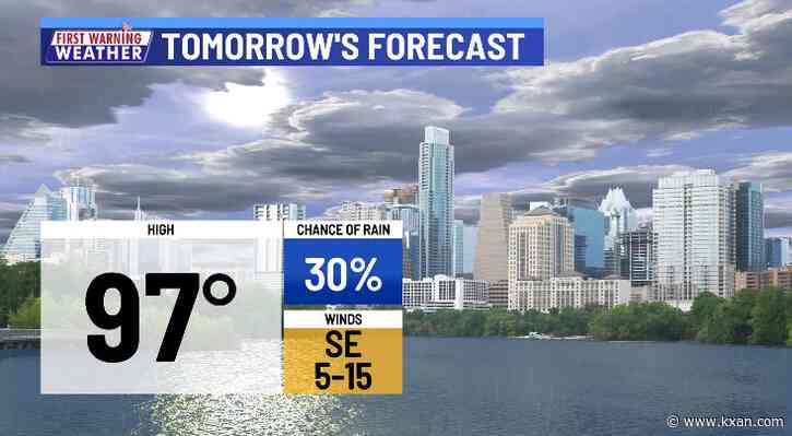 A few showers Monday, but wetter by mid-week