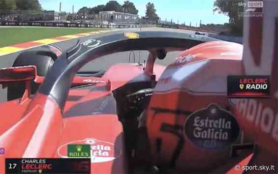 Formula 1, GP Belgio: Leclerc fermato a Spa da una visiera a strappo. VIDEO - Sky Sport