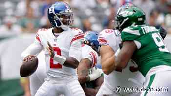 Giants QB Taylor 'should be OK' after hard hit