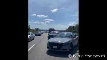 Seven-vehicle crash on Hwy 400 sends one to hospital