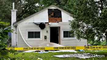 Crystal house explosion leaves man seriously burned