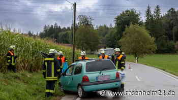 Traunreut: Renault-Fahrerin gerät ins Schleudern und prallt gegen Telefonmasten - rosenheim24.de