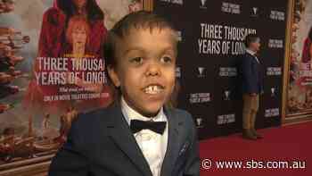 Quaden Bayles hits the red carpet for Sydney premiere of George Miller's 3000 Years of Longing - SBS