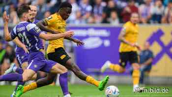 Aue - Dresden 0:1: Conteh-Tor verschärft die Krise im Erzgebirge - BILD