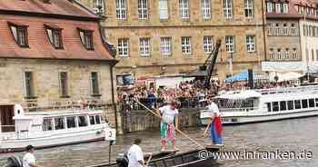 Sandkerwa Bamberg 2022: Fischerstechen endet mit Verletzten - Wasserwacht und Polizei im Einsatz