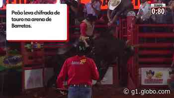 Peão pisoteado por touro no Rodeio Internacional de Barretos, SP, tem alta médica, diz hospital - Globo