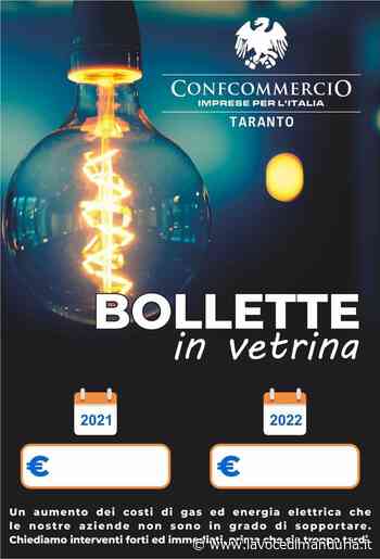 Contro il caro energia, «Bollette in vetrina» anche a Manduria - La Voce di Manduria