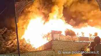 Incendio di un ristorante a Gragnano nella frazione di castello - Positanonews - Positanonews