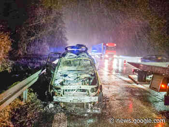 Auto brennt auf der A5 - Stau zwischen Karlsruhe und Bruchsal - die ... - die neue welle
