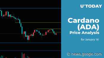Cardano (ADA) Price Analysis for January 16 - U.Today