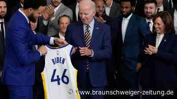US-Präsident empfängt Golden State Warriors im Weißen Haus