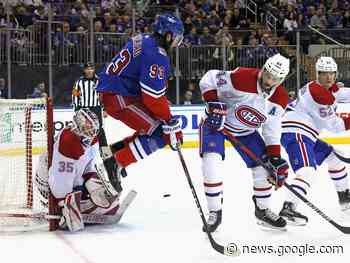 Goaltenders put on a show as Canadiens top Rangers 2-1 - Exeter Lakeshore Times-Advance