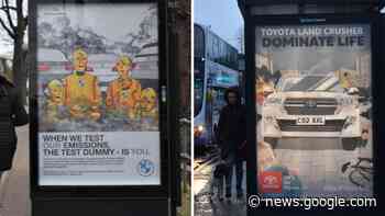 Norwich Toyota and BMW ads replaced by Brandalism activists - Norwich Evening News