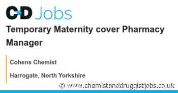 Cohens Chemist: Temporary Maternity cover Pharmacy Manager
