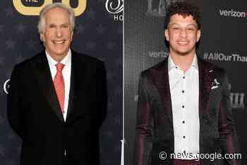 Henry Winkler Jokes New Pal Patrick Mahomes Has 'No Body Fat' - PEOPLE