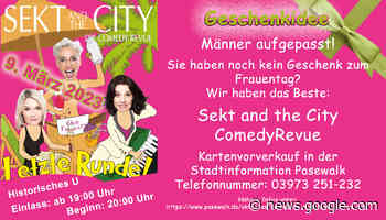 Die Stadt Pasewalk lädt zur Comedy-Revue ein • Uecker Randow - Uecker-Randow.info