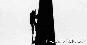 The fearless Newcastle steeplejacks perched on a 222-foot cathedral spire