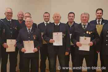 Löschgruppe Natingen ehrt Mitglieder