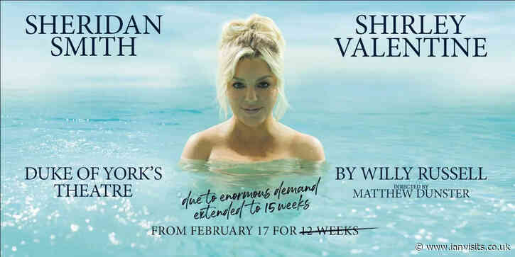 Shirley Valentine play with Sheridan Smith extended to a 15 week run