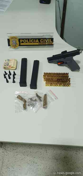 Homem é preso com armas, munições e drogas em Guarapari - ES Hoje