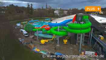 Bauarbeiten dauern an: Wann sind die neuen Rutschen im Donaubad fertig?