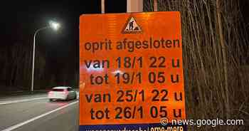 E40 richting Brussel twee nachten afgesloten tussen Erpe-Mere en ... - Het Laatste Nieuws