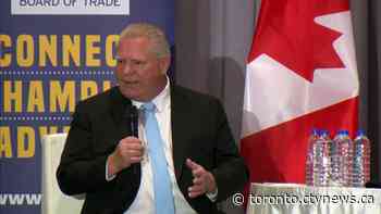 Ford reiterates municipalities can make up for loss of development charges by cutting 'waste'